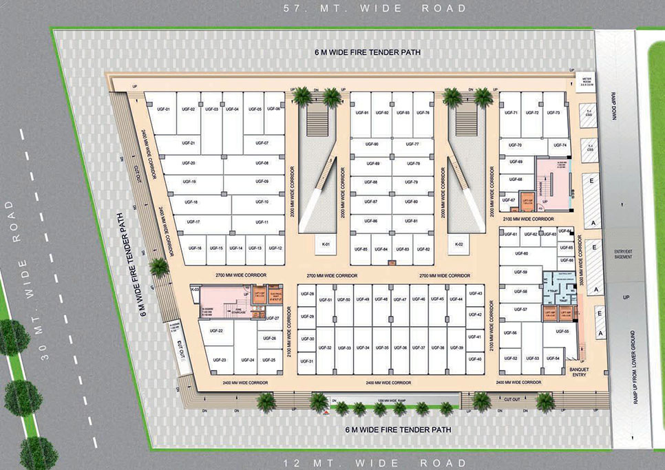 Karyan Citywalk commercial project floor plan